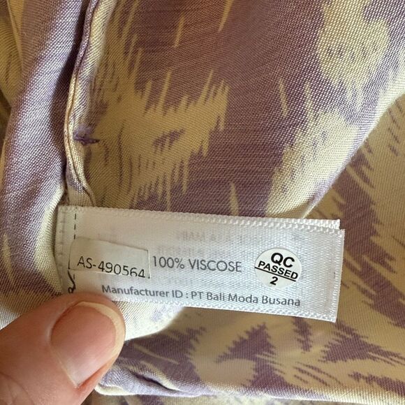 Poupette St Barth Clea printed Purple and Cream Patterned Blazer size Small - Picture 9 of 14